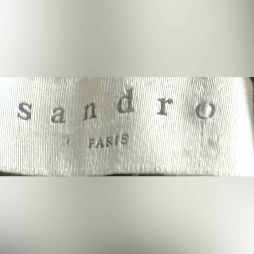 Sandro Lace Bibbed Modest Conservative dress in Black & Cream colors Size Small - Picture 7 of 11